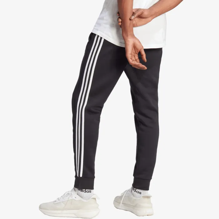 Kalhoty Essentials Fleece 3-Stripes Tapered Cuff 