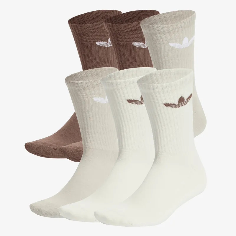 adidas Ponožky Trefoil Cushion Crew –⁠ 6 párů 