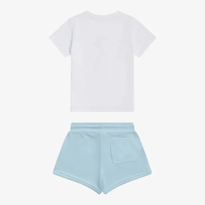 JUICY COUTURE JC Logo Tee & Velour Short Set 