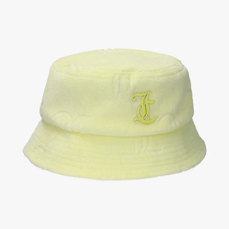 JUICY COUTURE ELEANNA MONOGRAM TOWELLING BUCKET HAT 