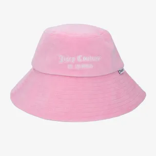 JUICY COUTURE VELOUR LONG BRIM BUCKET HAT