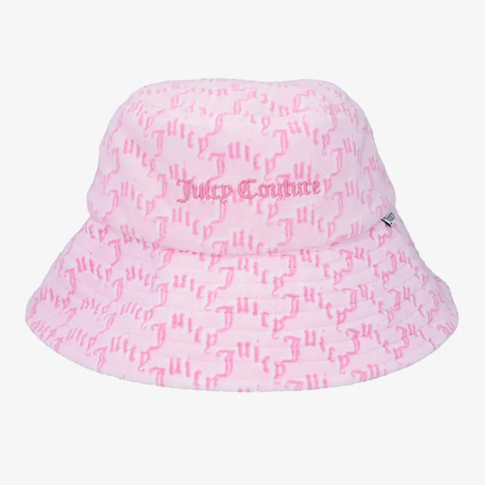 JUICY COUTURE TOWELLING LONG BRIM BUCKET HAT 
