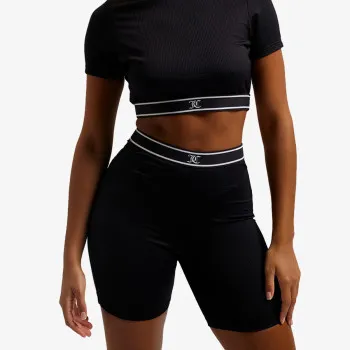 JUICY COUTURE RAYON RIB CYCLING SHORTS 
