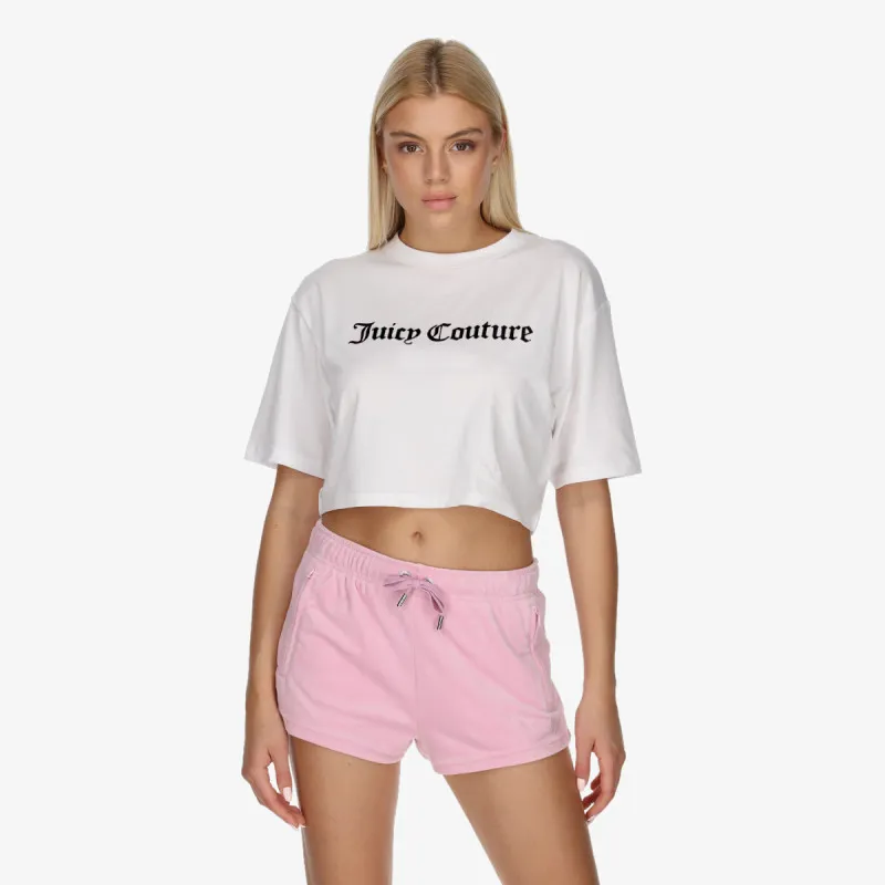 JUICY COUTURE 3D CROPPED TEE