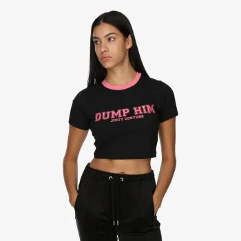 JUICY COUTURE DUMP HIM 
CROP SOPHIE TEE 