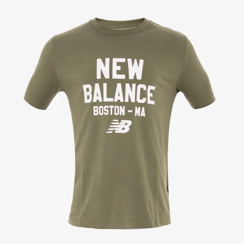 NEW BALANCE Stamp T-Shirt Green 