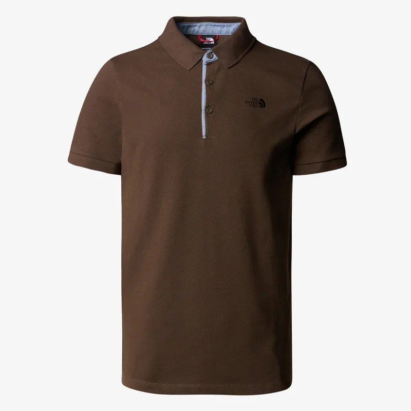 THE NORTH FACE M PREMIUM POLO PIQUET-EU DEMITASSE BROWN 