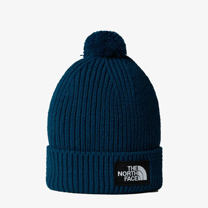 THE NORTH FACE TNF LOGO BOX POM BEANIE 