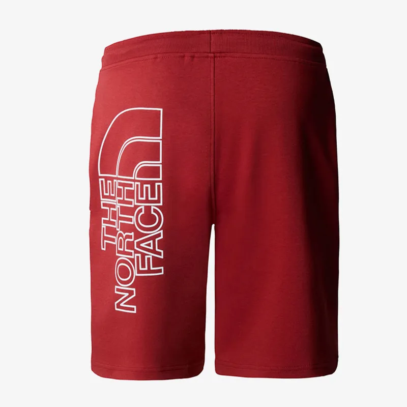THE NORTH FACE M GRAPHIC SHORT LIGHT-EU IRON RED