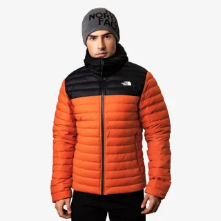 THE NORTH FACE M STRCH DWN HDIE BRNTOCHR/TNFBLK