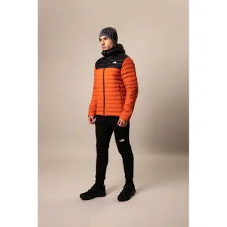 THE NORTH FACE M STRCH DWN HDIE BRNTOCHR/TNFBLK