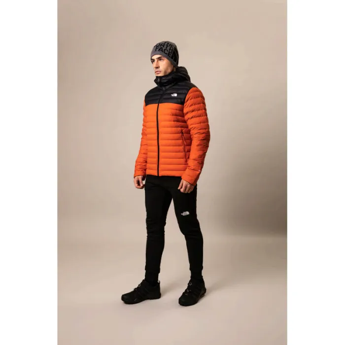 THE NORTH FACE M STRCH DWN HDIE BRNTOCHR/TNFBLK 