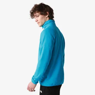 THE NORTH FACE M 100 GLACIER 1/4 ZIP - EU ACOUSTIC BLUE