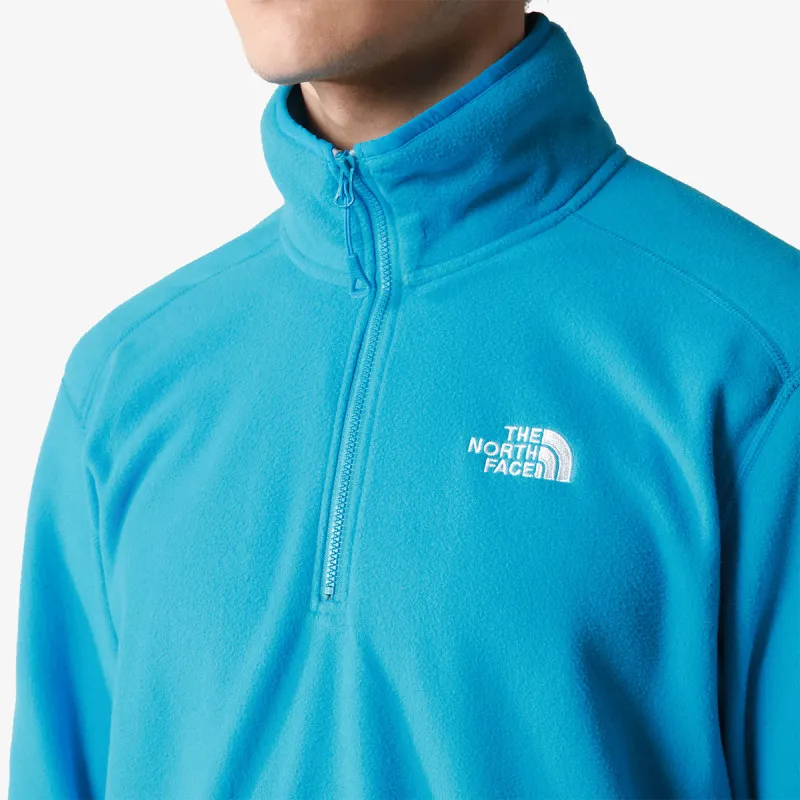 THE NORTH FACE M 100 GLACIER 1/4 ZIP - EU ACOUSTIC BLUE