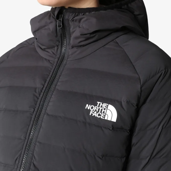 THE NORTH FACE W BELLEVIEW STRETCH DOWN HOODIE TNF BLAC 