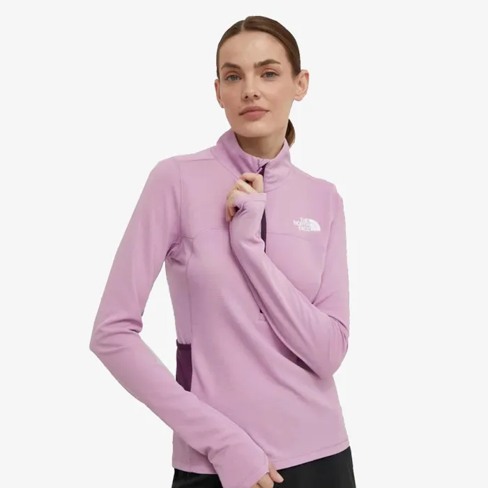 THE NORTH FACE W SUNRISER 1/4 ZIP MINERAL PURPLE/BLACK 