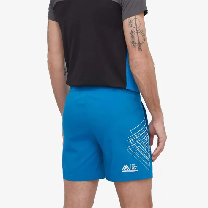 M MA WOVEN SHORT GRAPHIC ADRIATIC BLUE/T 