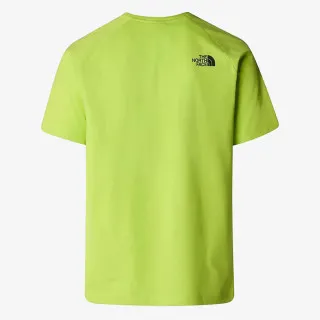 THE NORTH FACE M S/S RAGLAN REDBOX TEE FIZZ LIME 