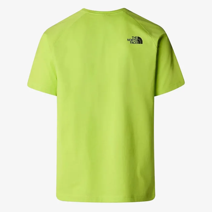 THE NORTH FACE M S/S RAGLAN REDBOX TEE FIZZ LIME 