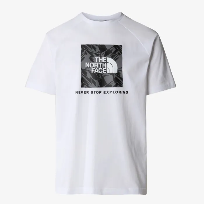 THE NORTH FACE M S/S RAGLAN REDBOX TEE TNF WHITE/SMOKED 