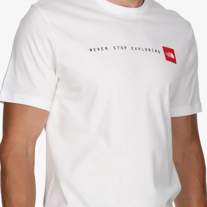 M S/S NEVER STOP EXPLORING TEE TNF WHITE 