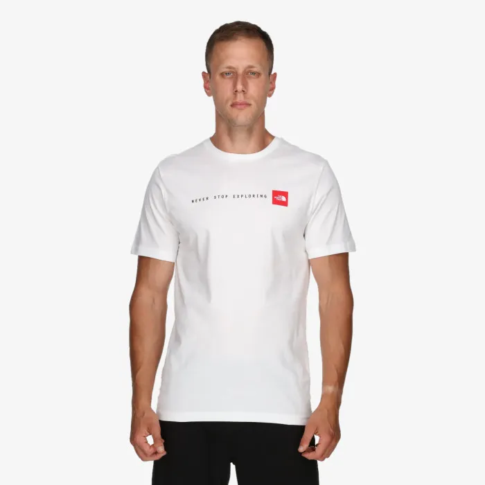 M S/S NEVER STOP EXPLORING TEE TNF WHITE 