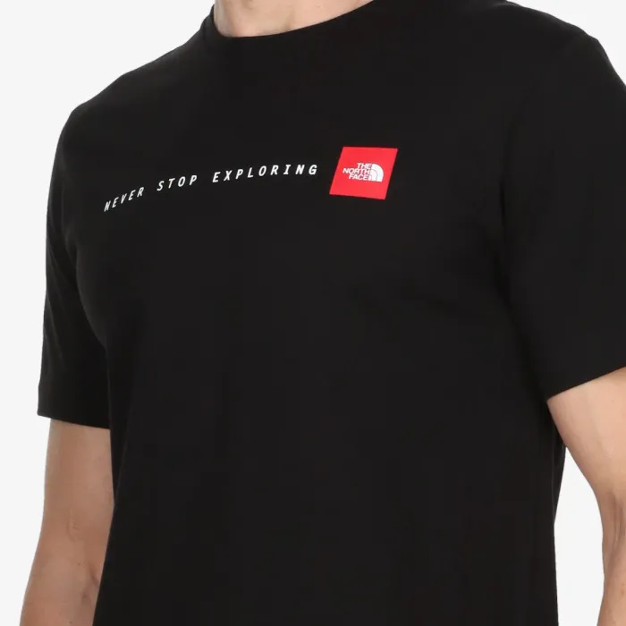 M S/S NEVER STOP EXPLORING TEE TNF BLACK 