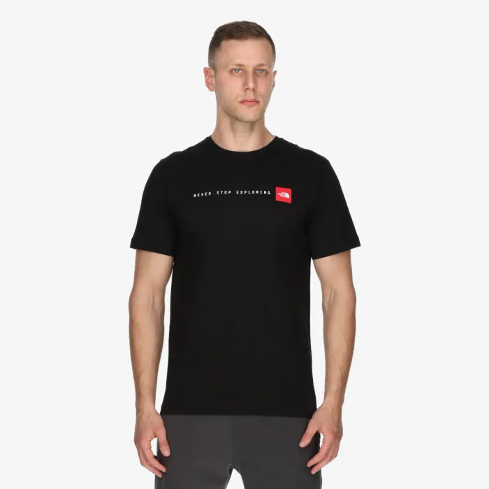 M S/S NEVER STOP EXPLORING TEE TNF BLACK 