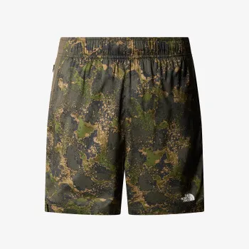 M 24/7 7IN SHORT PRINT FOREST OLIVE MOSS 