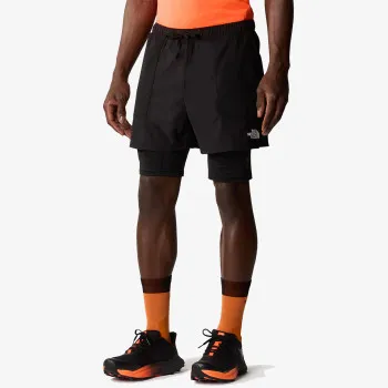 THE NORTH FACE M SUNRISER 2IN1 SHORT 4IN TNF BLACK 