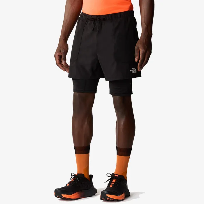 M SUNRISER 2IN1 SHORT 4IN TNF BLACK 