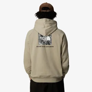 THE NORTH FACE M RAGLAN REDBOX HOODIE GRAPHIC INFILL