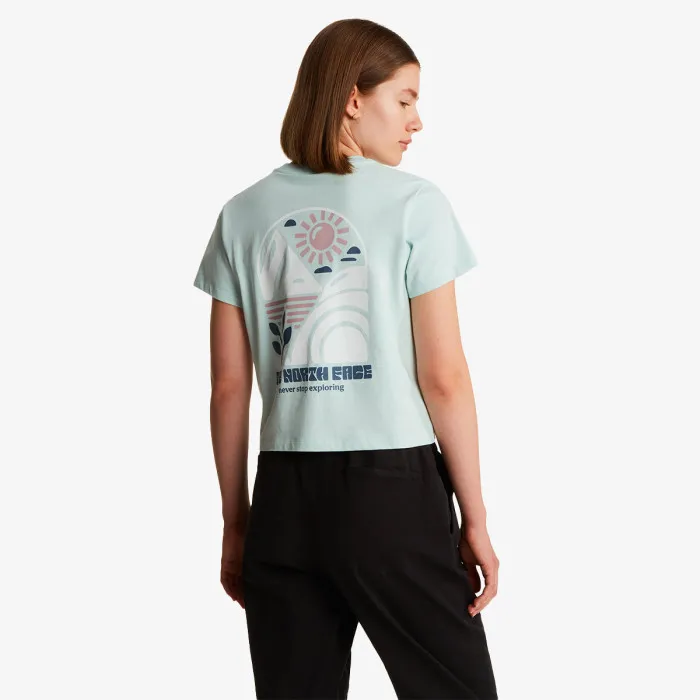 THE NORTH FACE W SUN REGULAR SHORT SLEEVE CUTIE TEE-GRA 