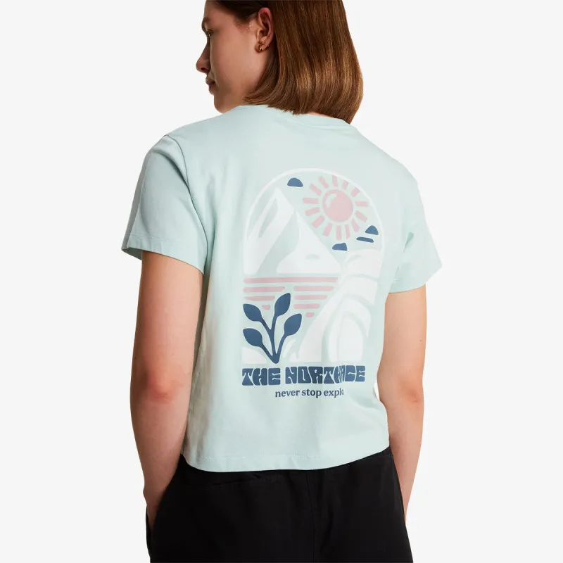 THE NORTH FACE W SUN REGULAR SHORT SLEEVE CUTIE TEE-GRA 
