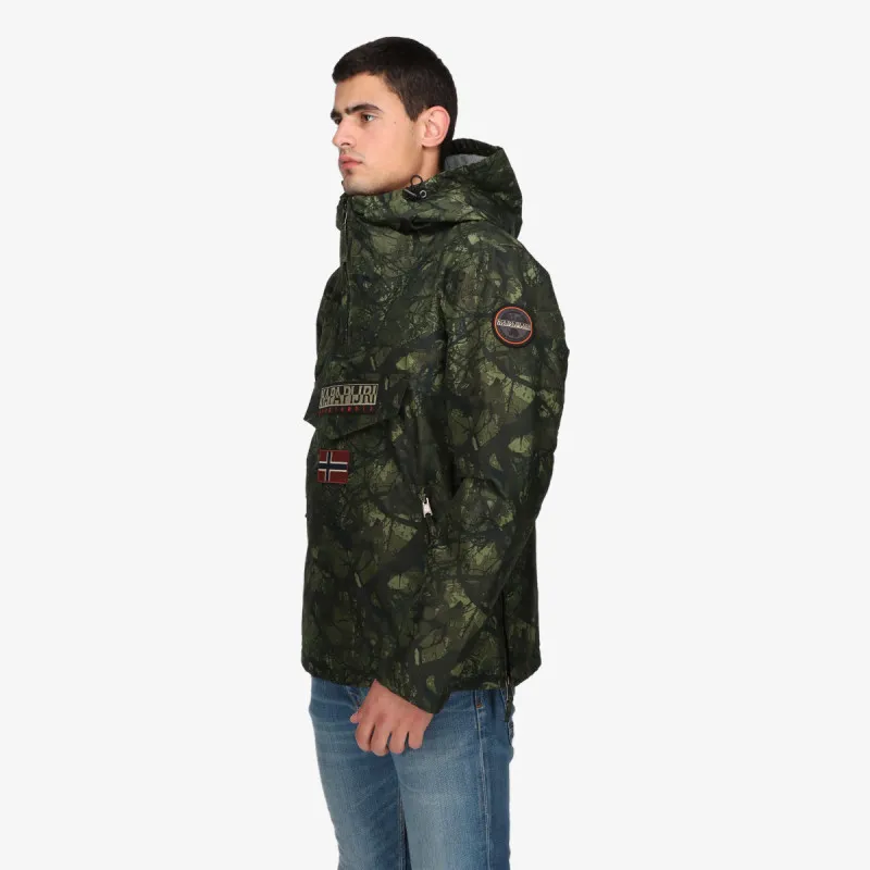 NAPAPIJRI RAINFOREST PKT PRT 2 CAMO GREEN FBN 