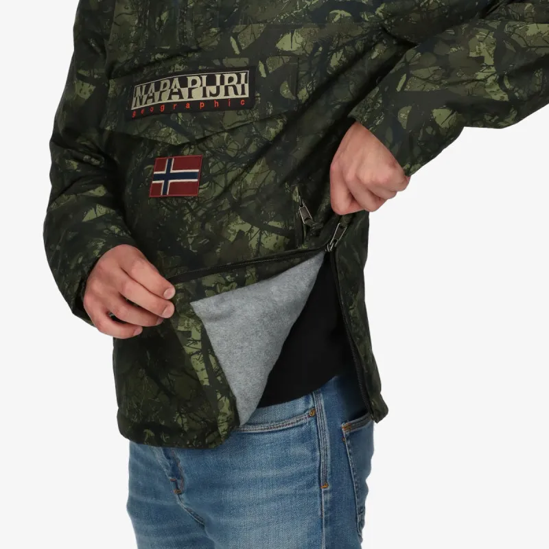 NAPAPIJRI RAINFOREST PKT PRT 2 CAMO GREEN FBN 