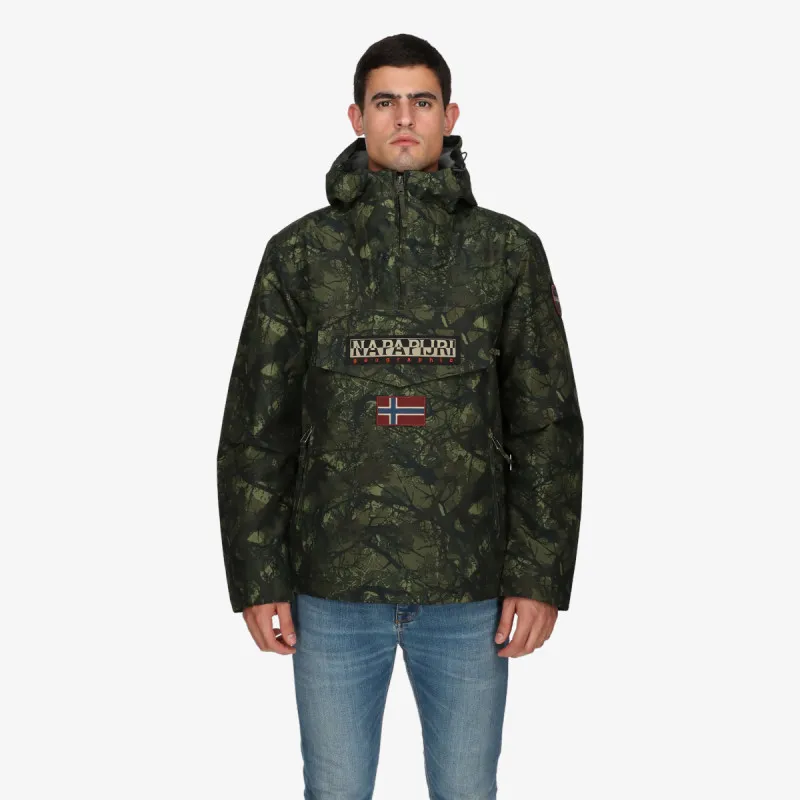 NAPAPIJRI RAINFOREST PKT PRT 2 CAMO GREEN FBN 