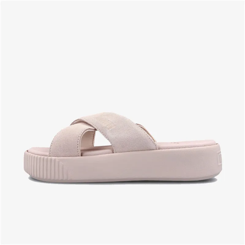 PUMA PLATFORM SLIDE SUEDE CLOUD PINK