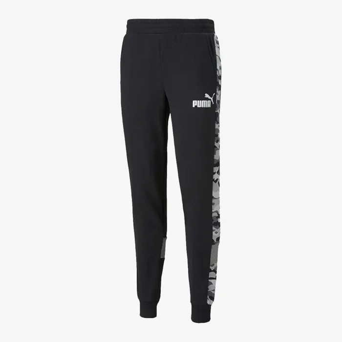 PUMA ESS+ CAMO SWEATPANTS 