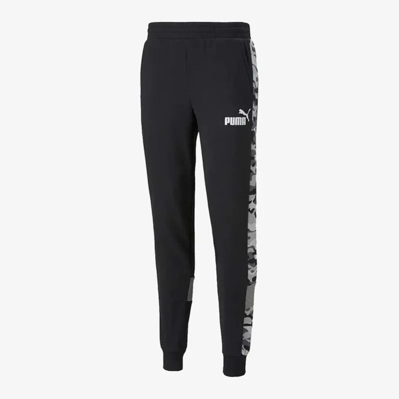 PUMA ESS+ CAMO SWEATPANTS 