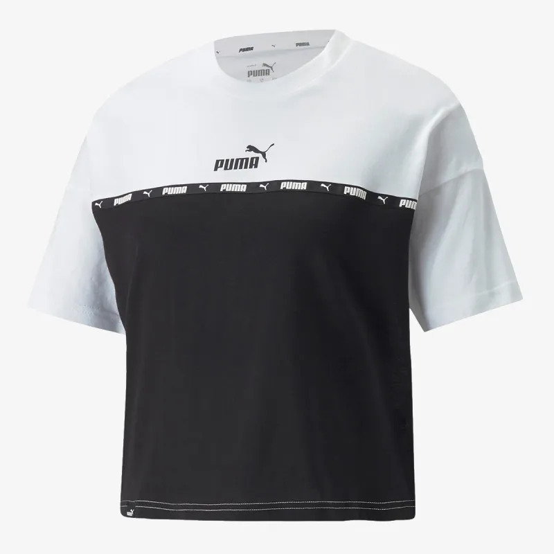 PUMA PUMA POWER TAPE TEE PUMA WHITE