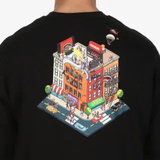 SPRAYGROUND BLOCK PARTY CREWNECK BLK 