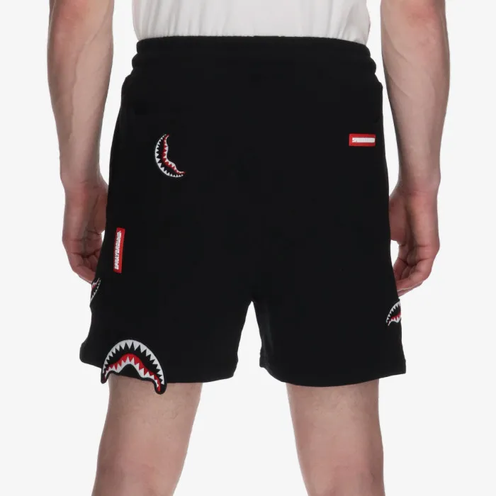 SPRAYGROUND SHARK PATCHES SHORTS BLK 