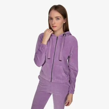 LUSSARI VELVET LOUNGE FULL ZIP HOODIE 