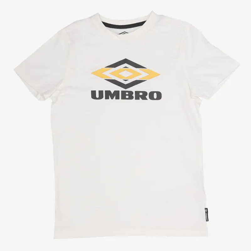 UMBRO RETRO DOUBLE LOGO T SHIRT JNR