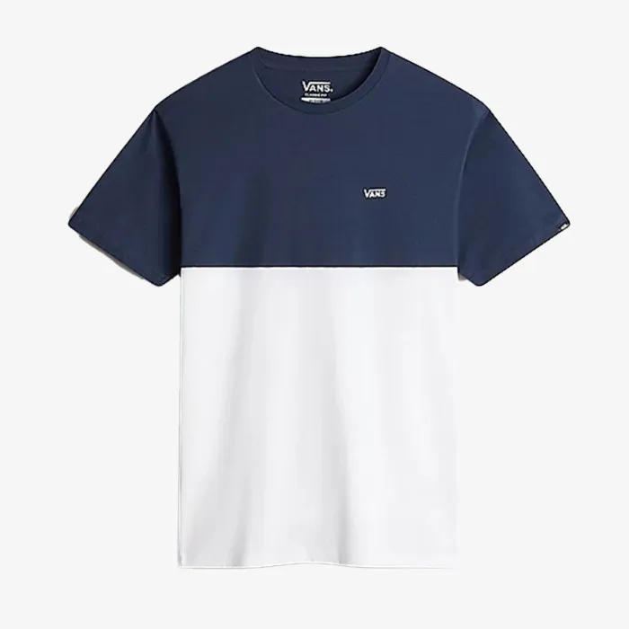 VANS MN COLORBLOCK TEE WHITE/DRESS BLU 