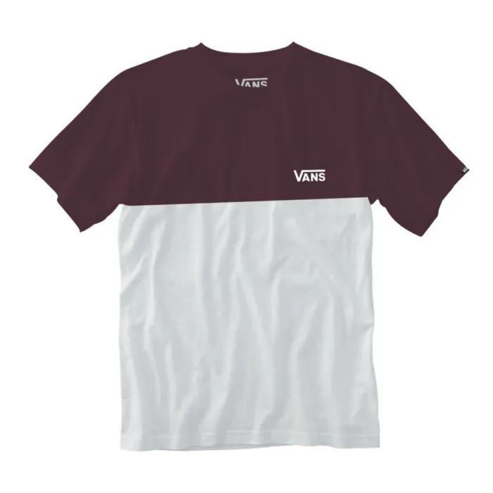 VANS MN COLORBLOCK TEE WHITE/PORT ROYA 