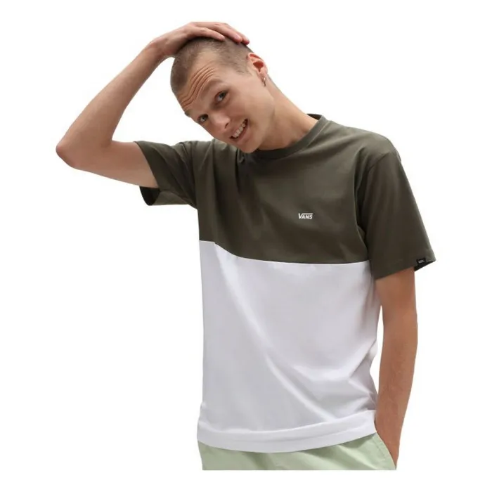MN COLORBLOCK TEE WHITE/GRAPE LEA 