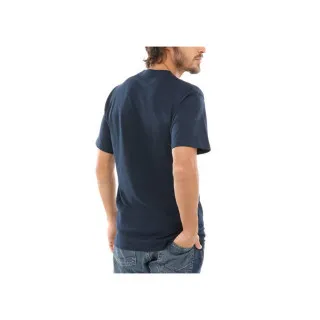VANS C/O MN LEFT CHEST LOGO T NAVY/WHITE 