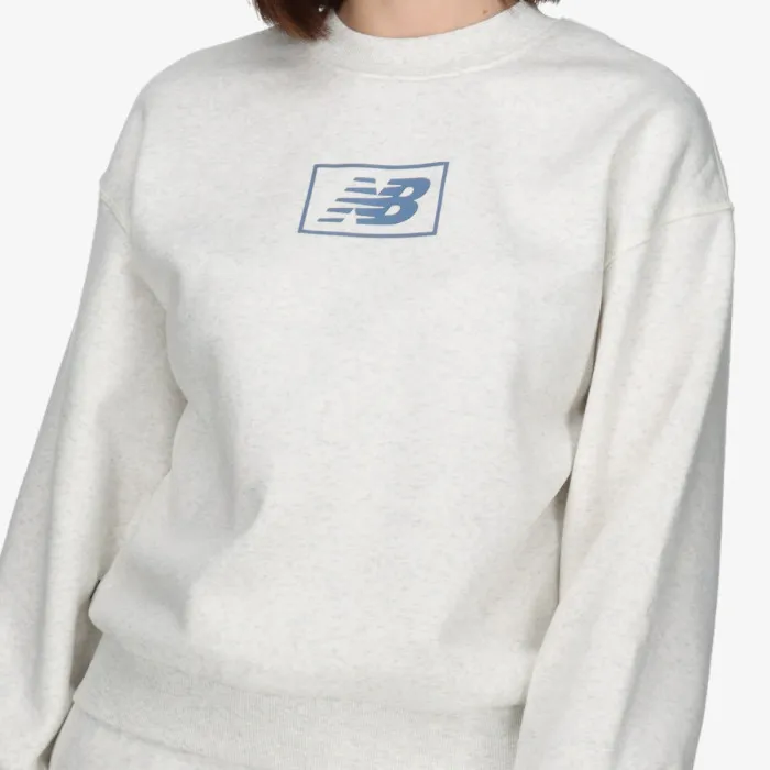 Essentials Brushed Back Fleece Crew 